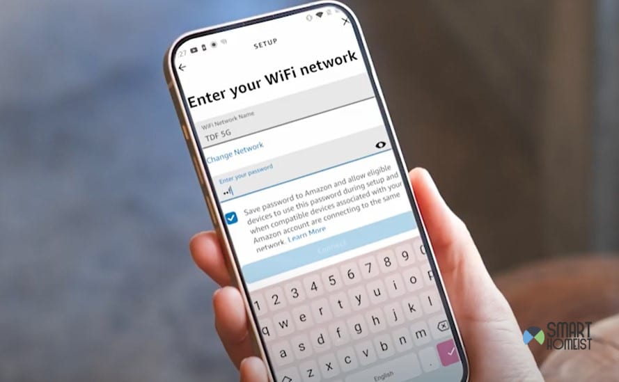 enter wi fi network
