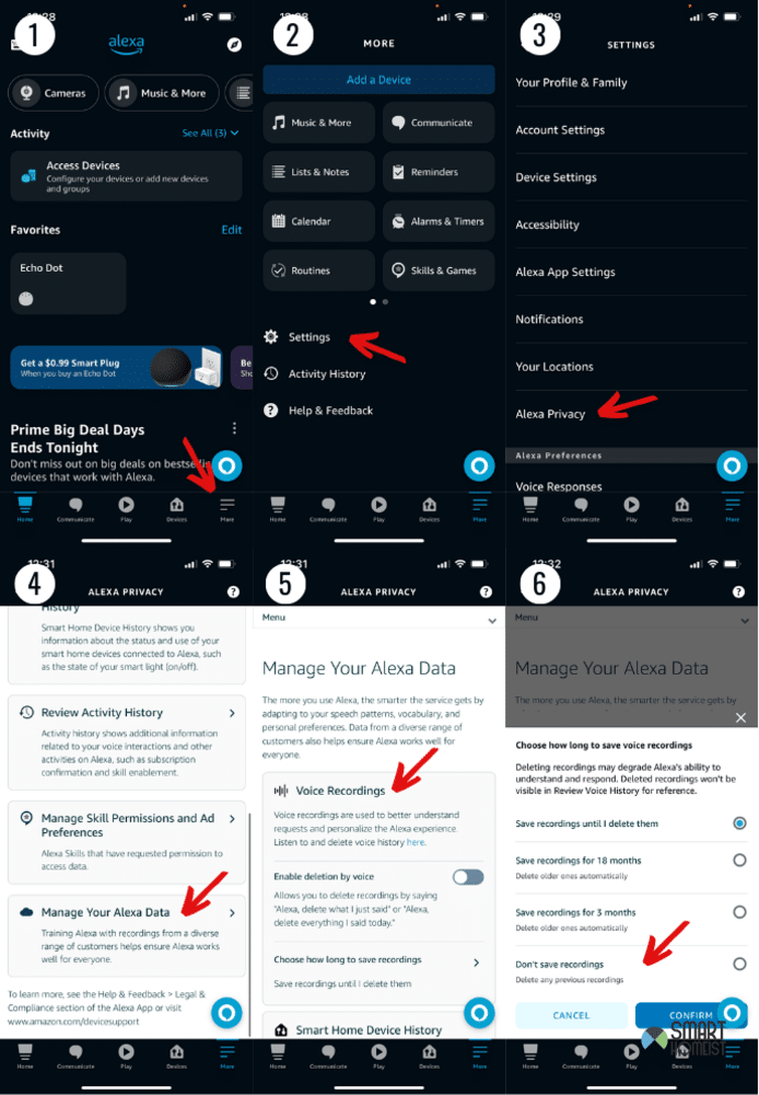 voice history disabled