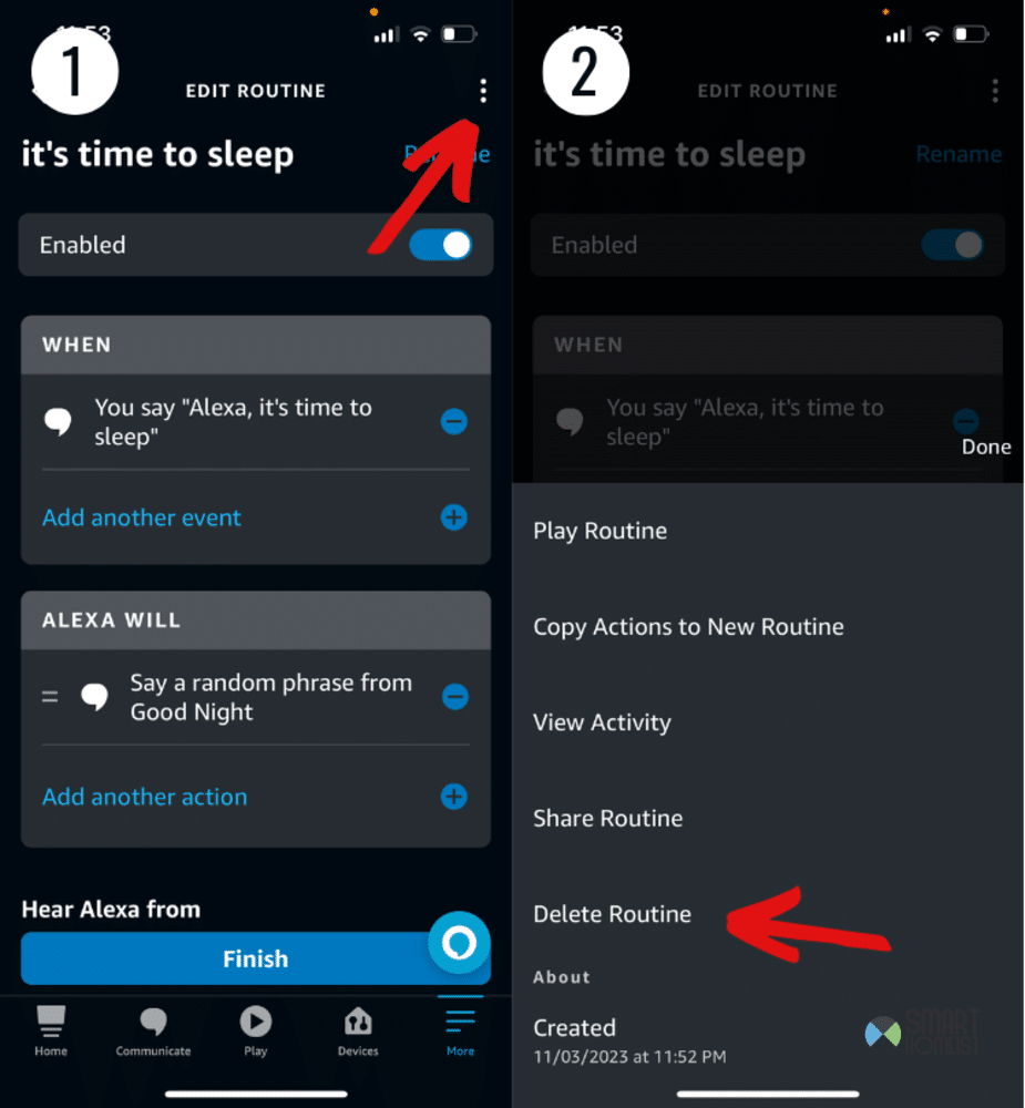 remove and read routine