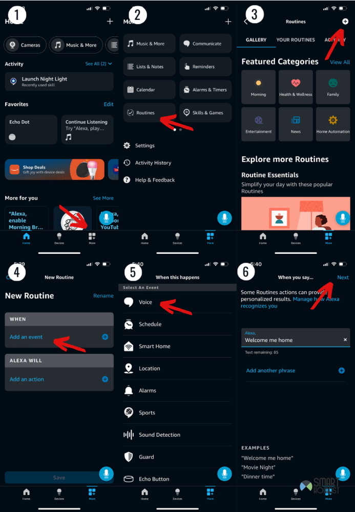 routine to keep alexa on part one