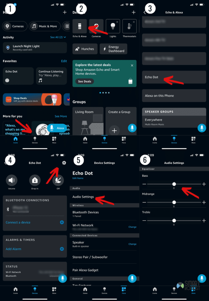 sound settings alexa app