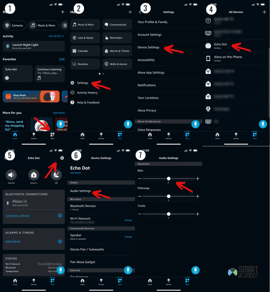 steps to change audio settings