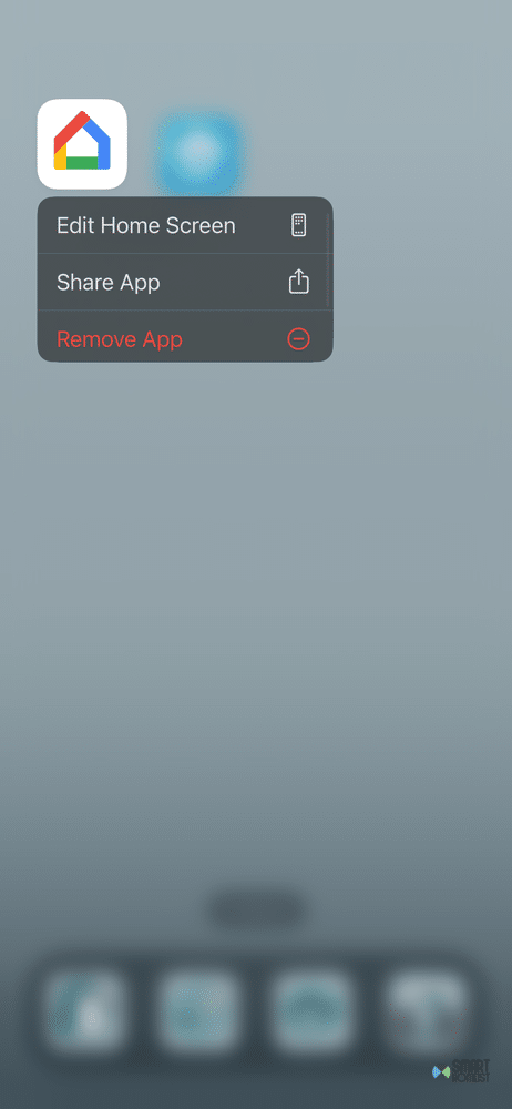 deleting the Google Home app