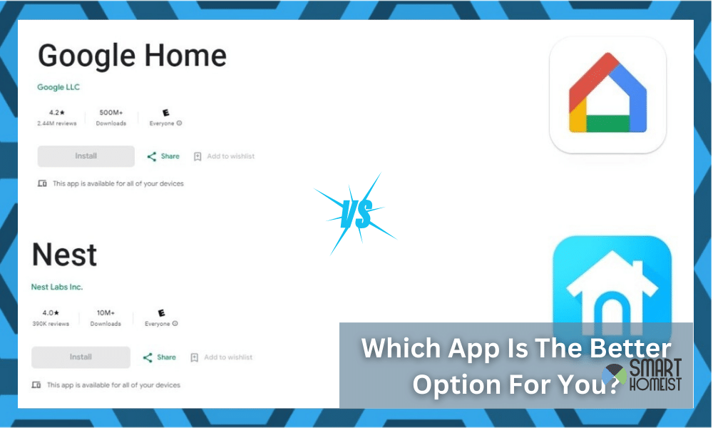 google home app vs nest app