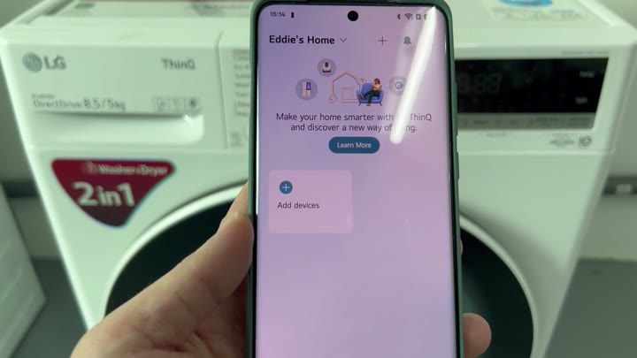 Adding devices in LG ThinQ home Adding devices in LG ThinQ home