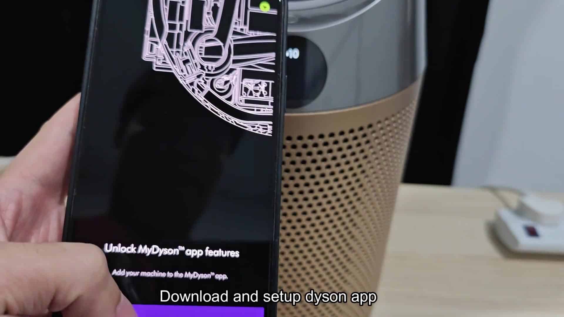 Adding Dyson machine to MyDyson app Adding Dyson machine to MyDyson app