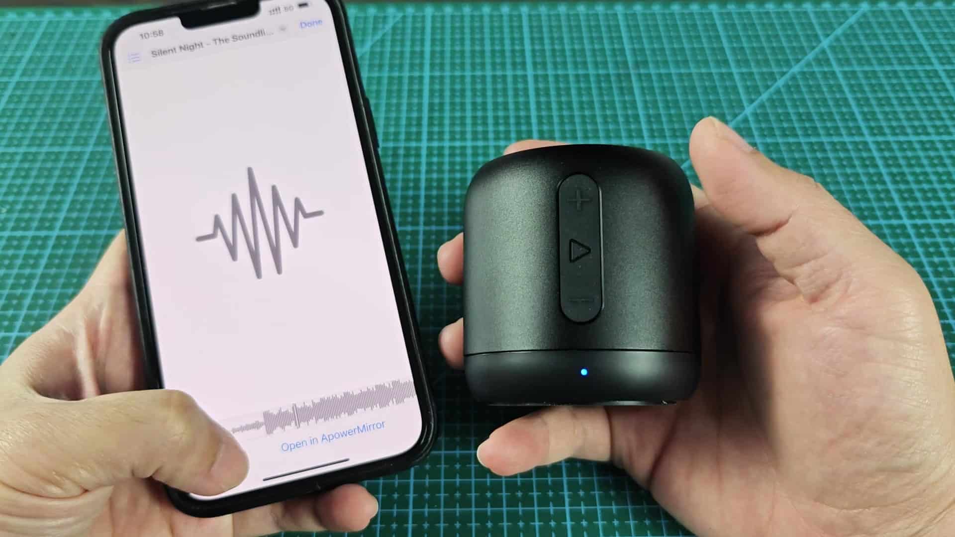 Adjusting volume with speaker buttons Adjusting volume with speaker buttons