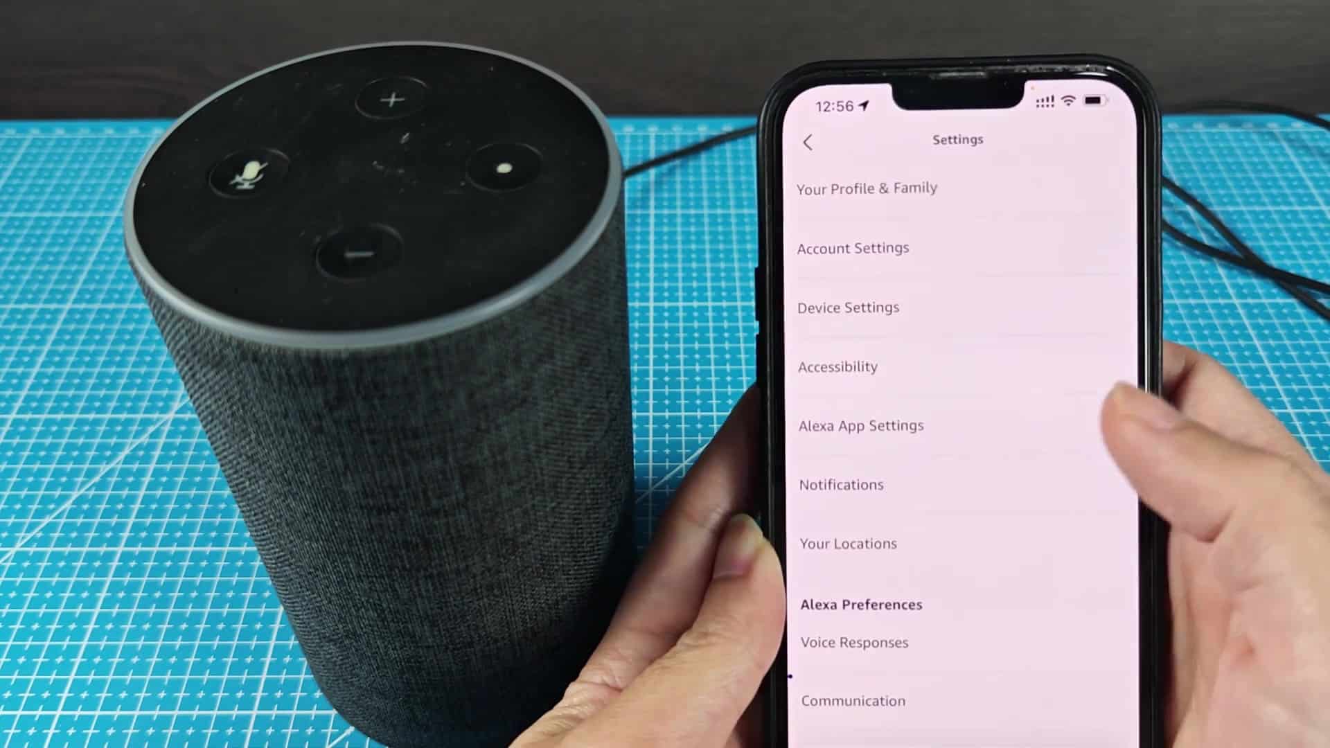 Alexa app More settings menu Alexa app More settings menu