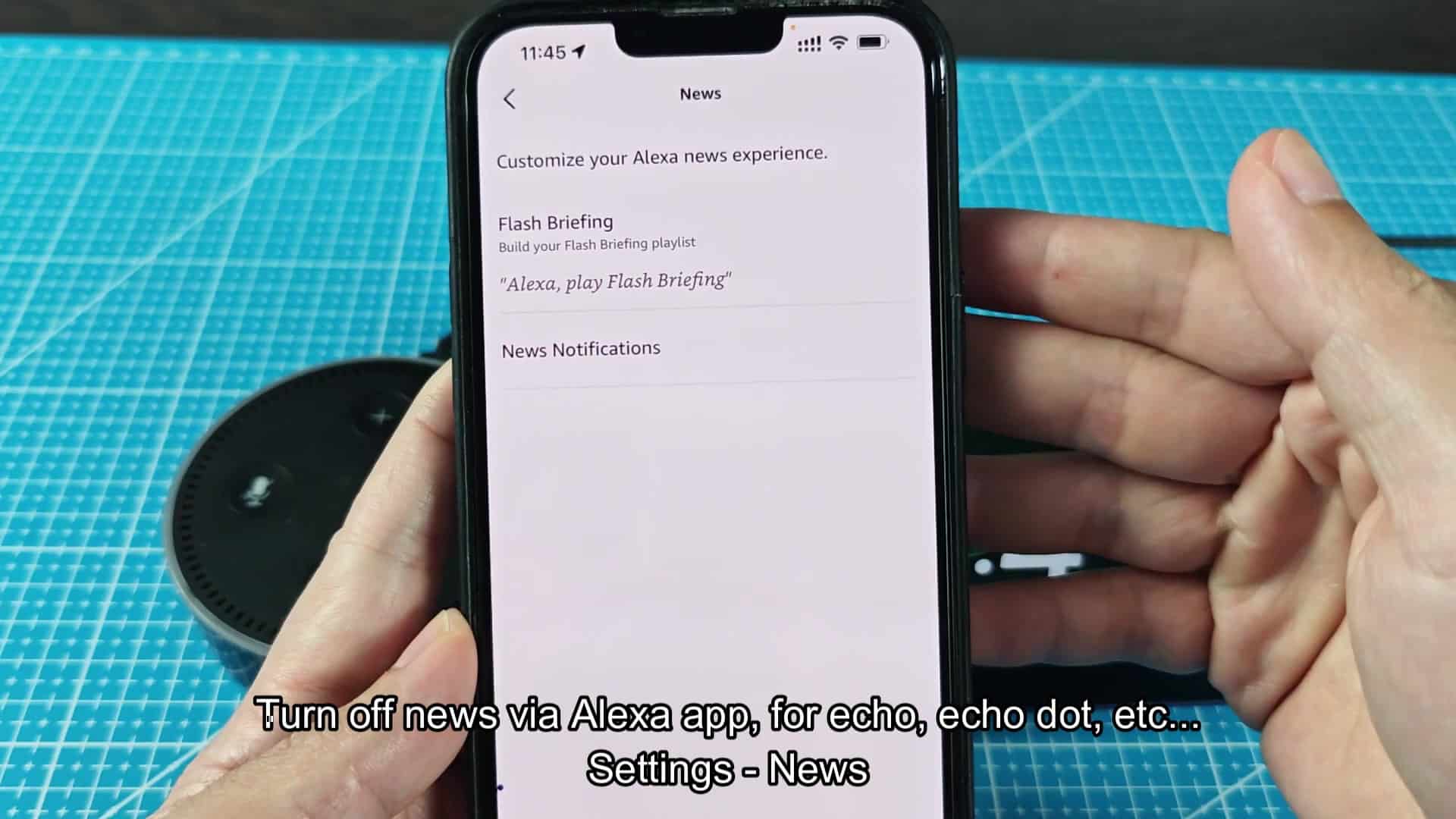 Alexa app news toggles turned off Alexa app news toggles turned off