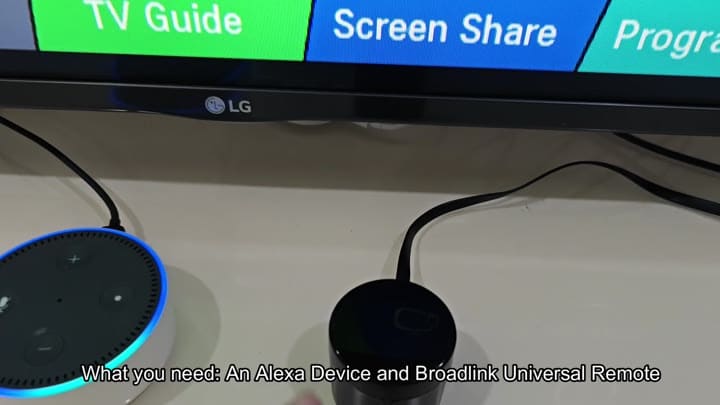 Alexa device with Broadlink remote Alexa device with Broadlink remote