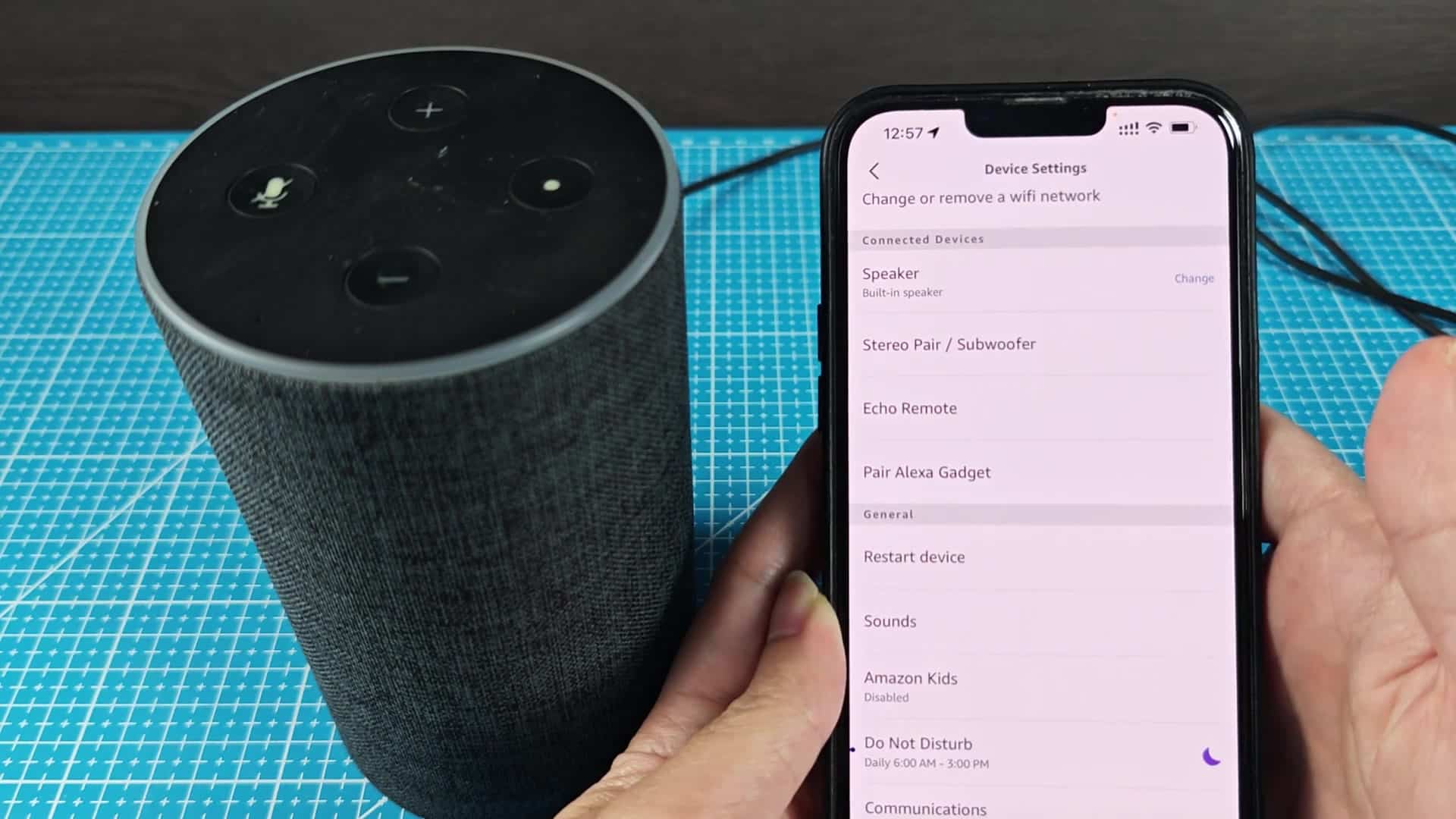 Amazon Kids Settings option visible Amazon Kids Settings option visible