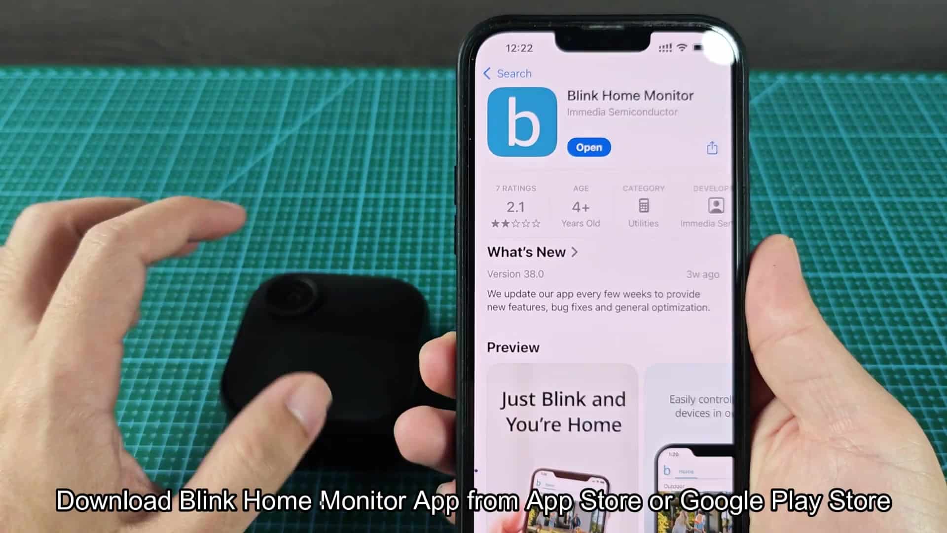 App Store page for Blink Home Monitor app App Store page for Blink Home Monitor app
