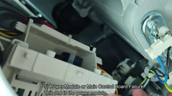 Appliance power module identified for inspection Appliance power module identified for inspection