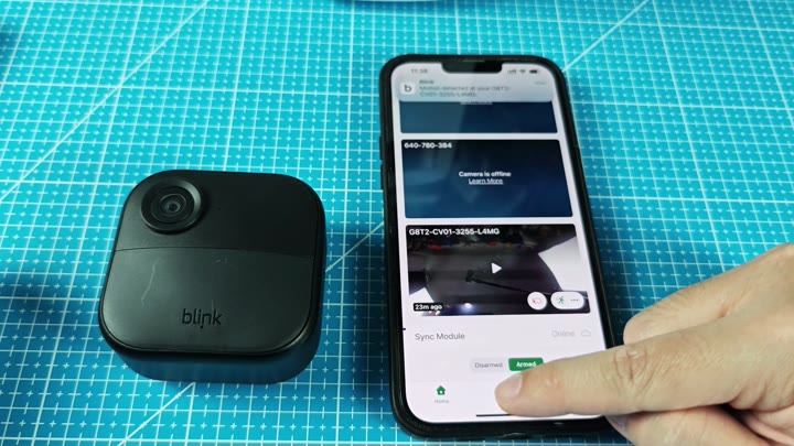Armed button and camera notifications Armed button and camera notifications