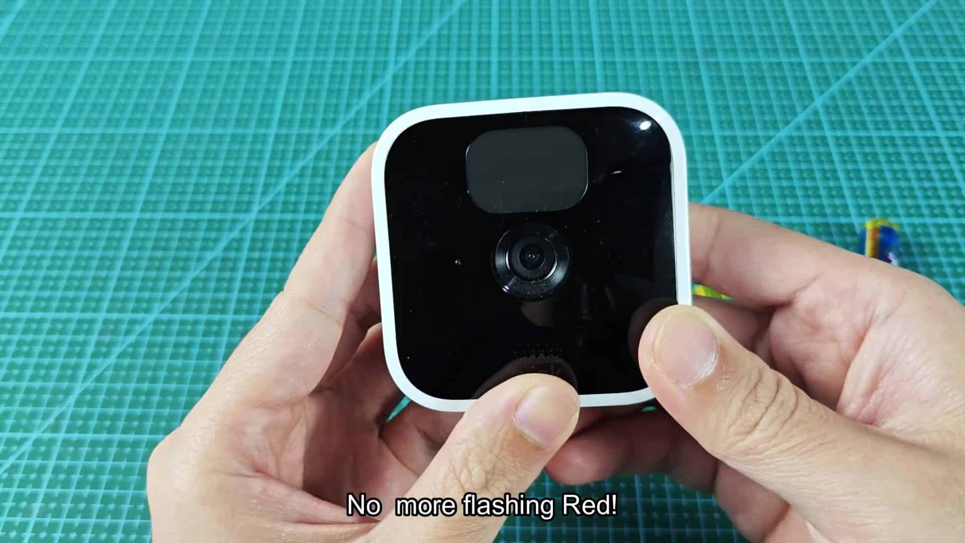 Blink camera fixed with no red flashing Blink camera fixed with no red flashing
