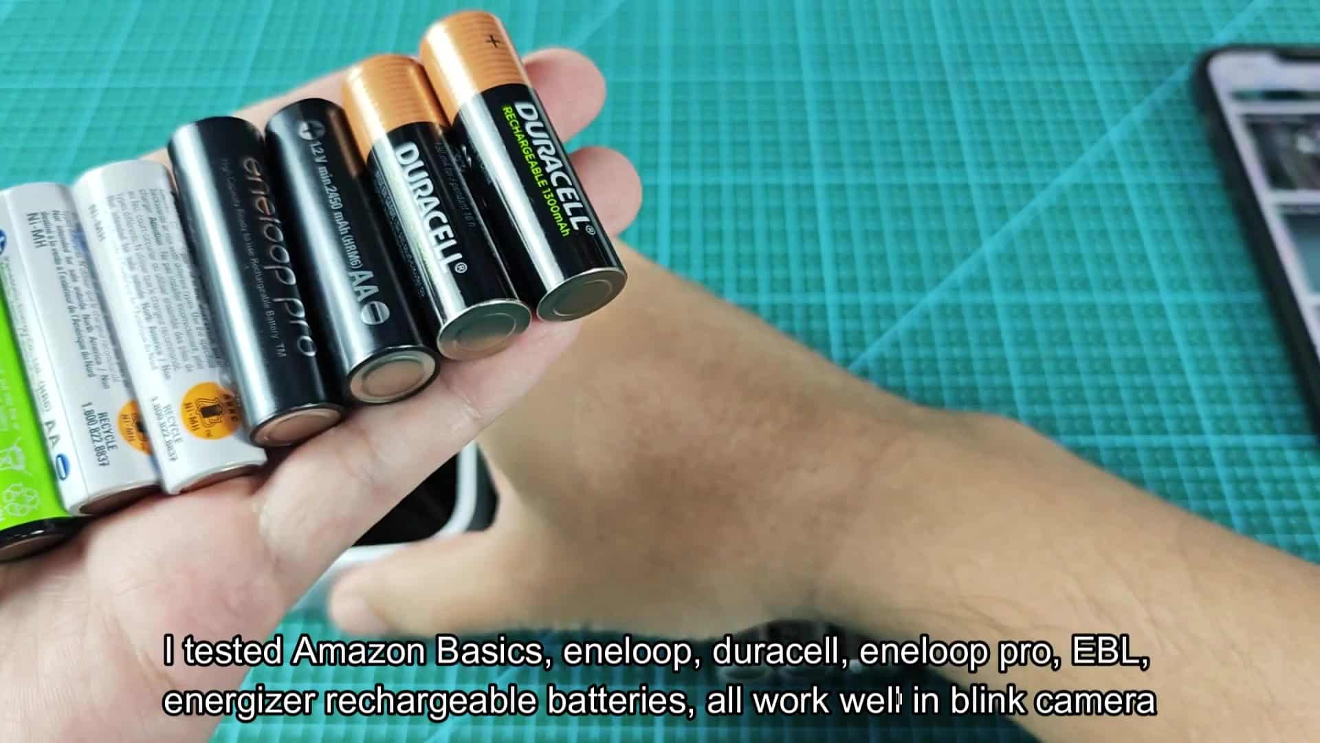 Blink camera next to compatible batteries Blink camera next to compatible batteries