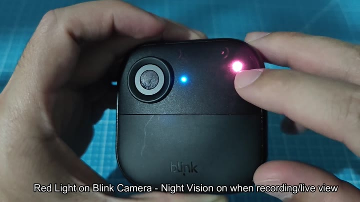 Blink camera red night vision light Blink camera red night vision light
