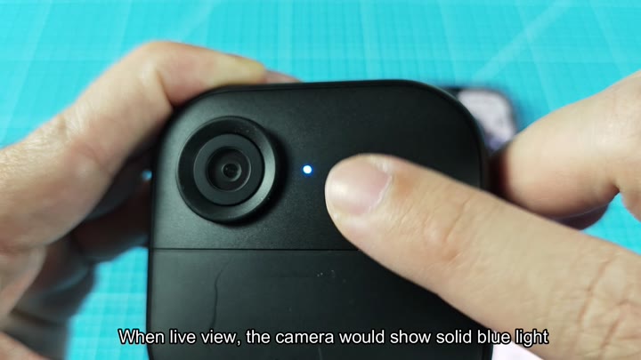 Blink camera showing solid blue indicator light Blink camera showing solid blue indicator light