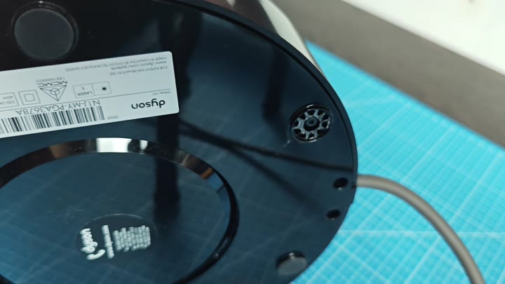 Bottom label with model number details Bottom label with model number details