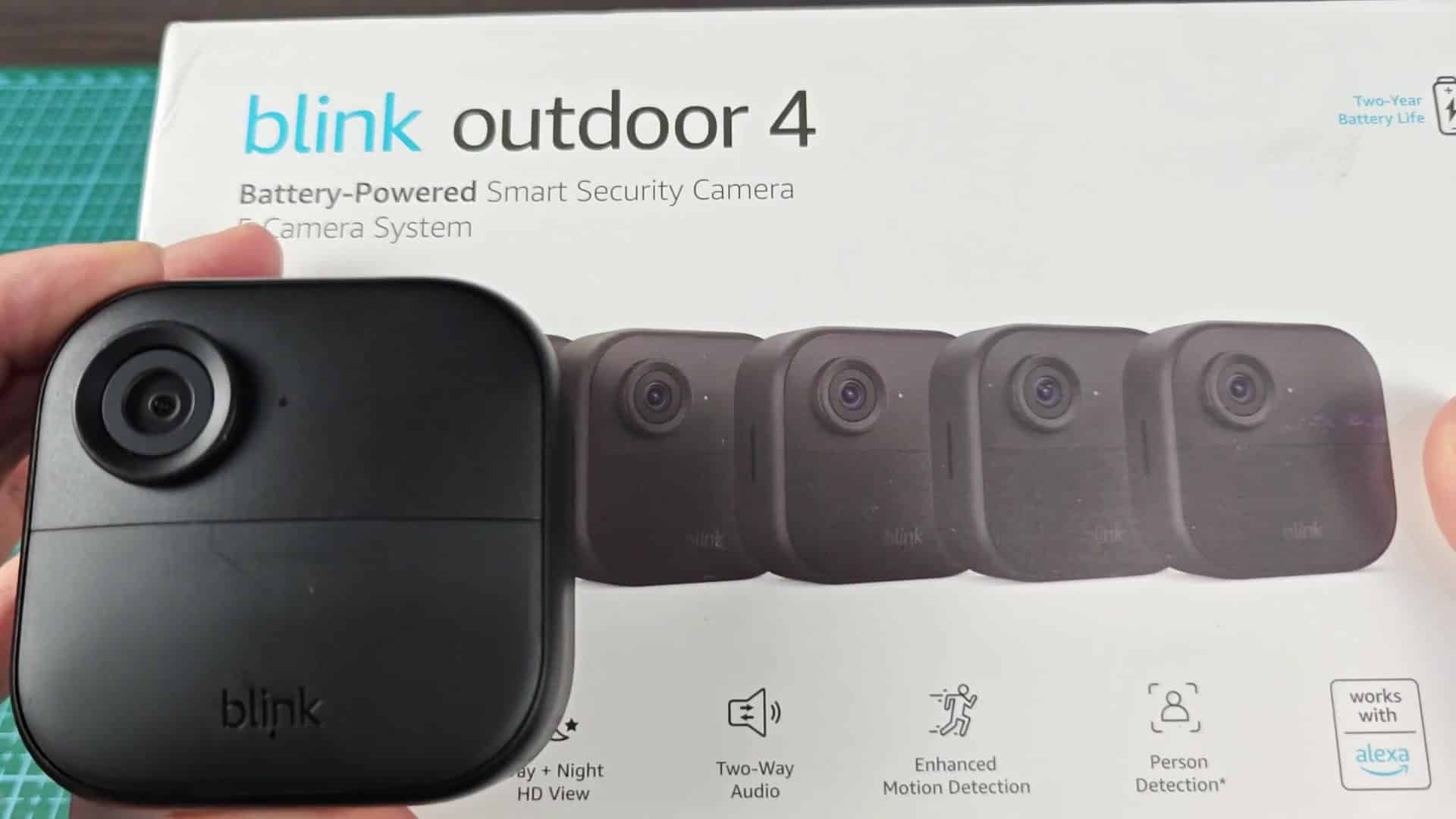 Box features two-way audio and motion detection Box features two-way audio and motion detection
