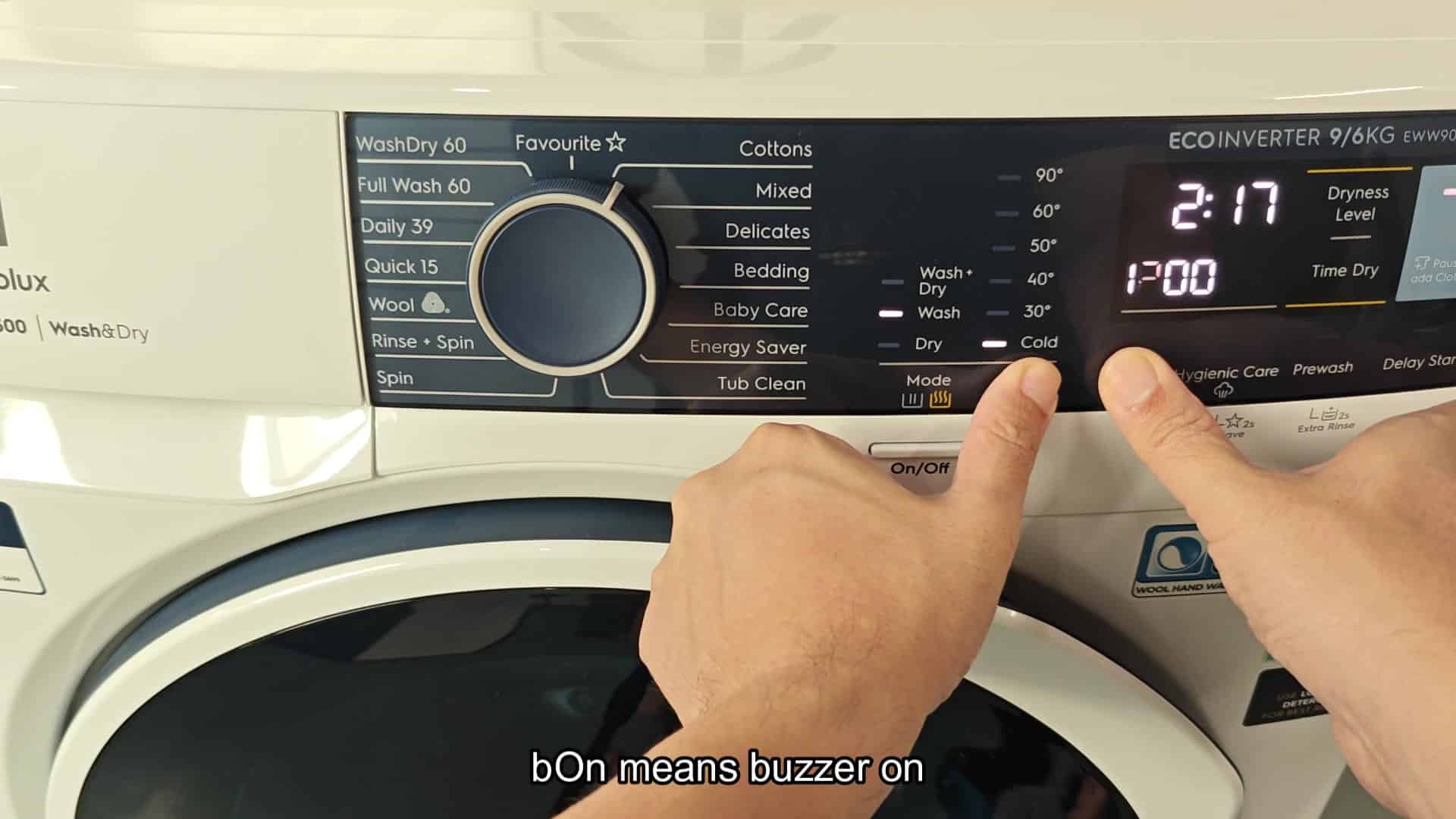 Buzzer turned off again showing b0F Buzzer turned off again showing b0F