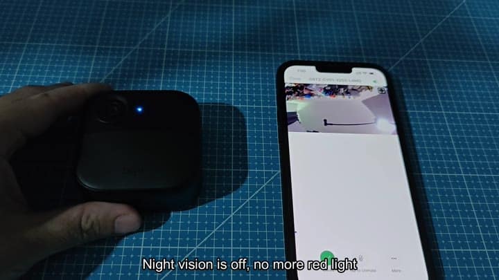 Camera live feed with night vision off Camera live feed with night vision off