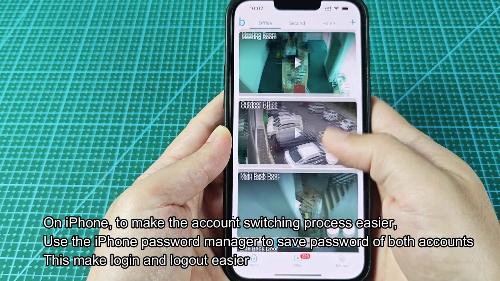 Camera tiles displayed in Blink app Camera tiles displayed in Blink app