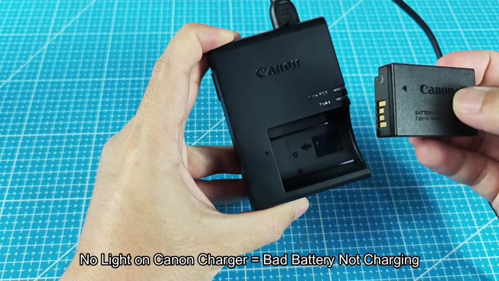 Canon charger with no indicator light Canon charger with no indicator light