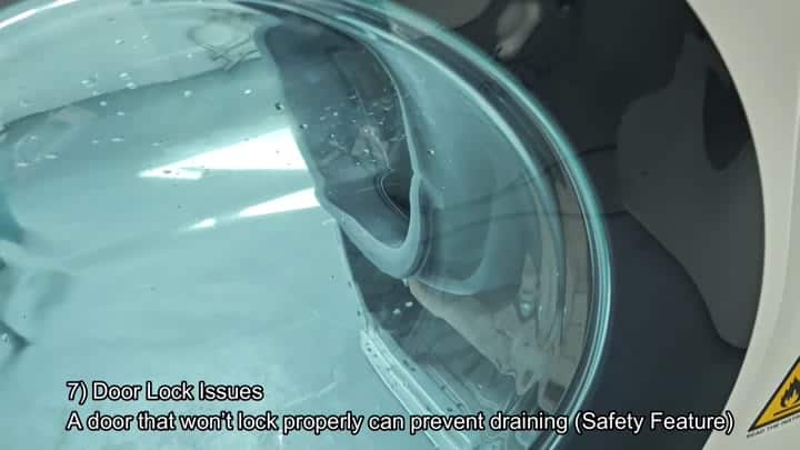 Check door lock safety feature issues Check door lock safety feature issues