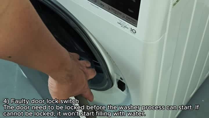 Checking faulty door lock switch Checking faulty door lock switch