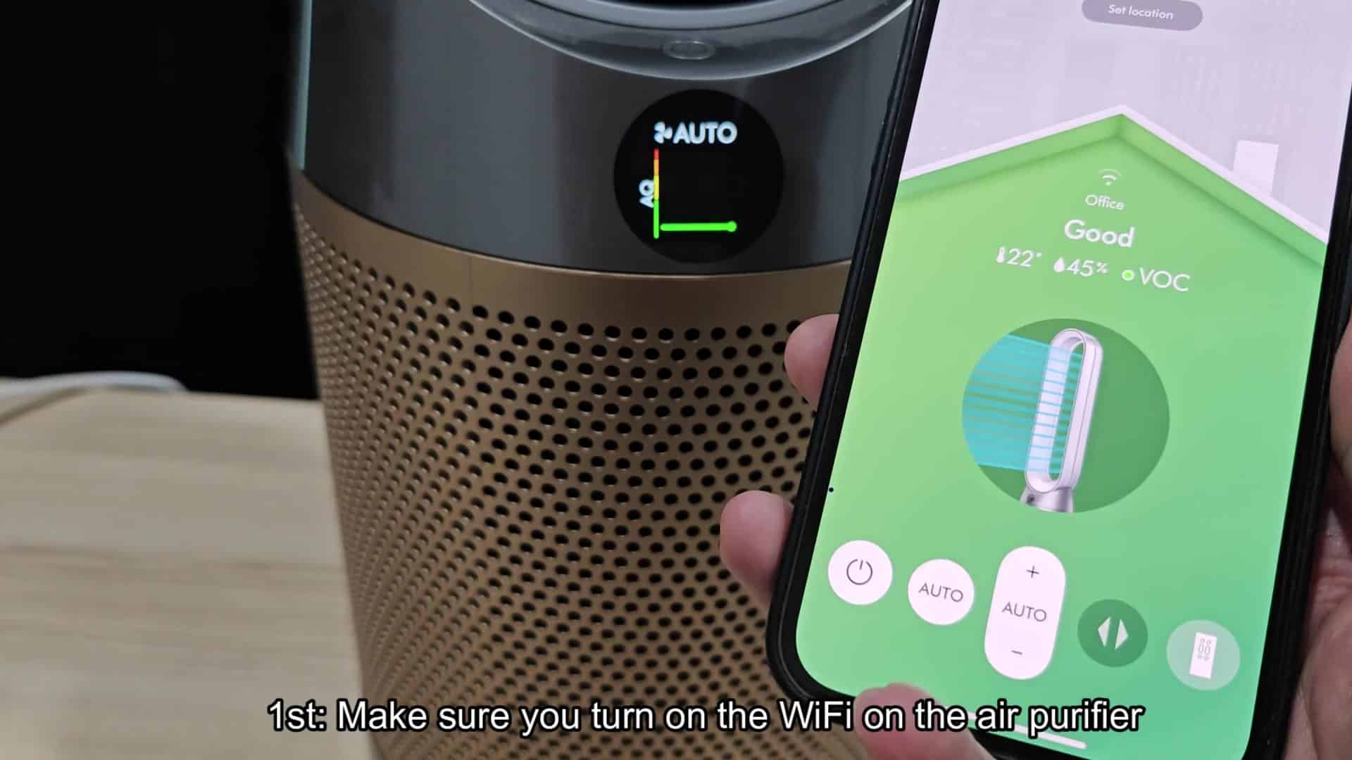 Checking temperature and home location settings Checking temperature and home location settings