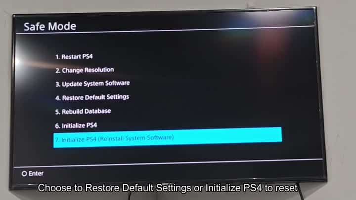 Choosing full reinstall in Safe Mode Choosing full reinstall in Safe Mode