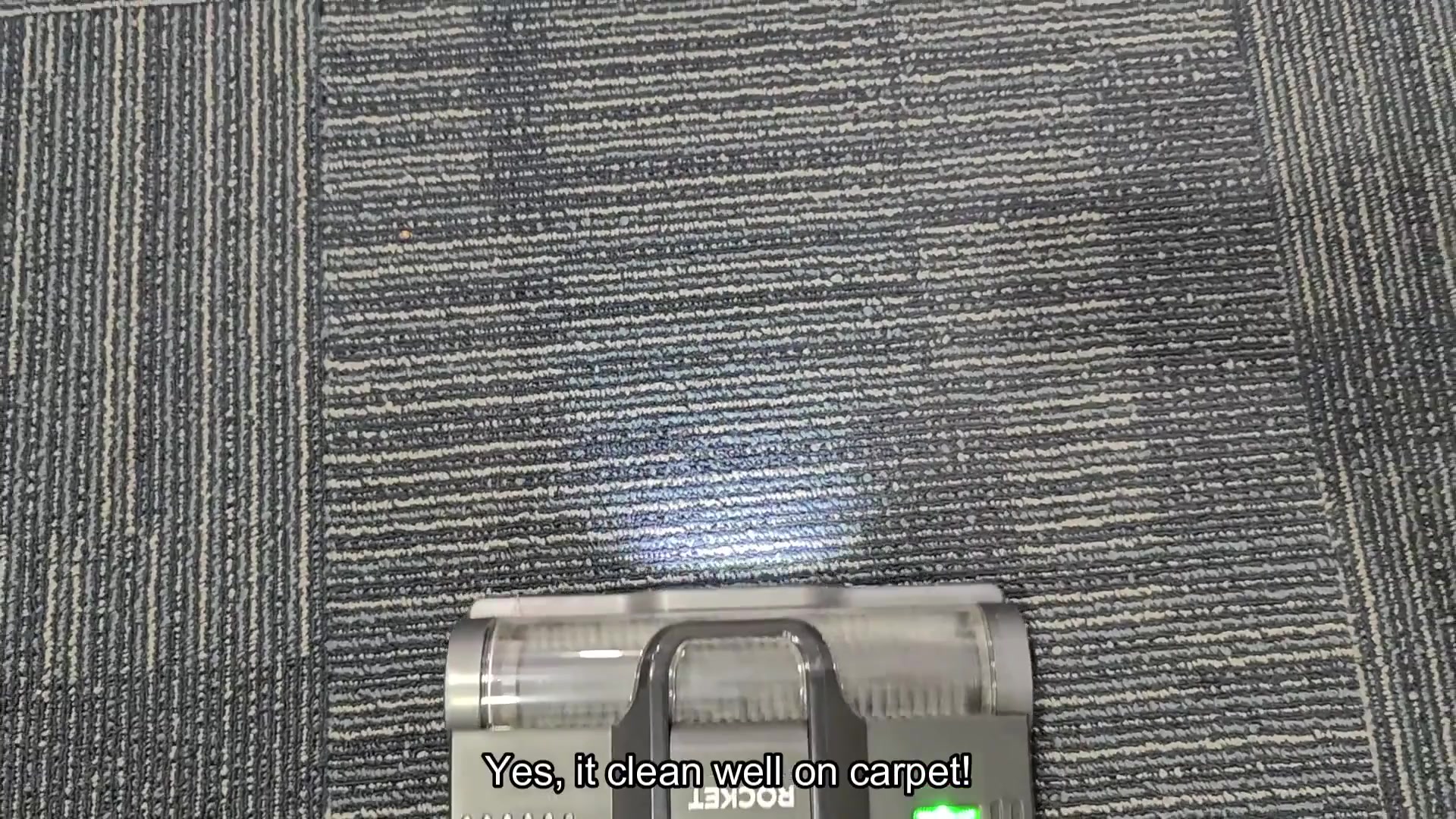 Clean carpet after vacuuming debris Clean carpet after vacuuming debris