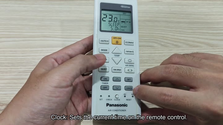 Clock button sets current time Clock button sets current time