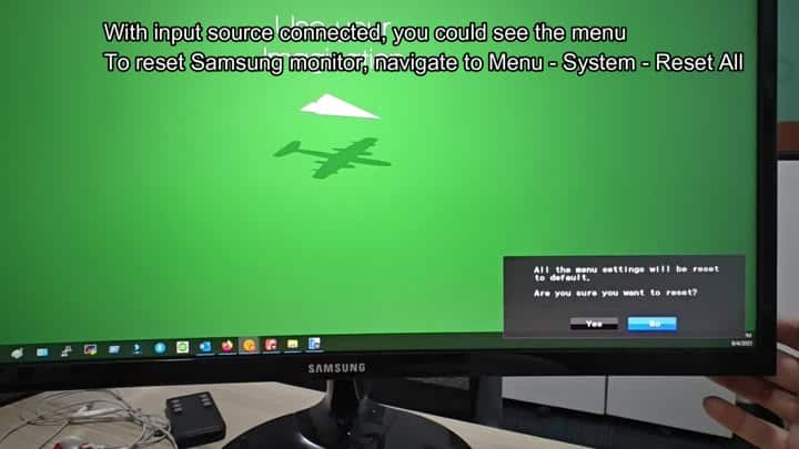 Confirm reset settings to default Confirm reset settings to default