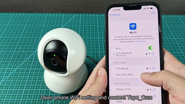 Connecting phone to camera WiFi Connecting phone to camera WiFi