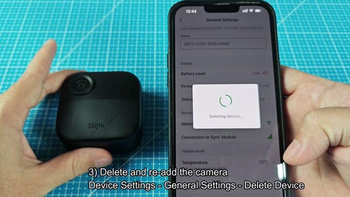 Deleting device confirmation loading spinner Deleting device confirmation loading spinner