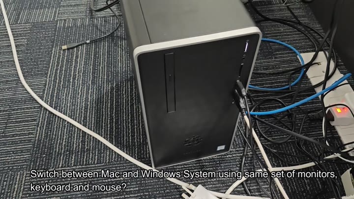 Dell desktop tower with power strip cables Dell desktop tower with power strip cables