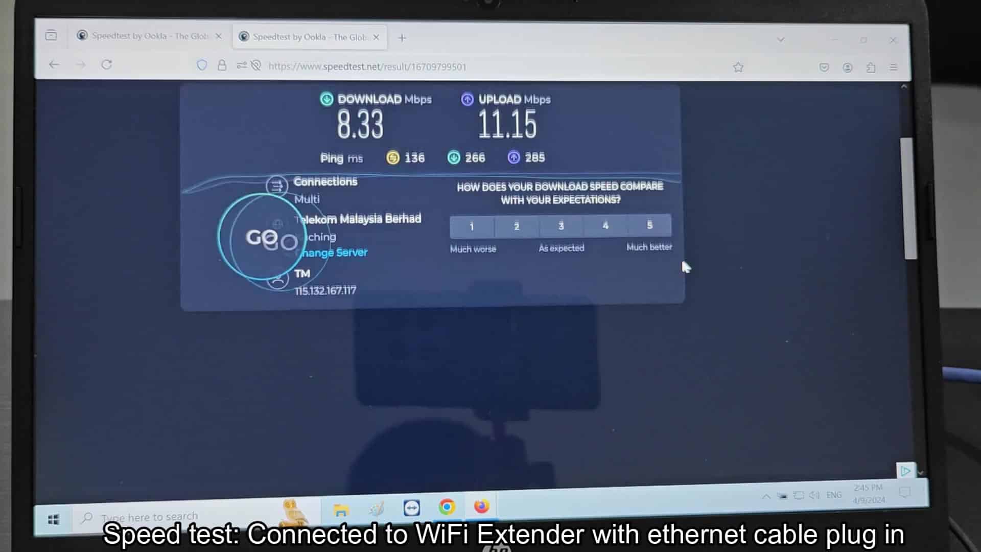 Detailed connection stats and ping Detailed connection stats and ping