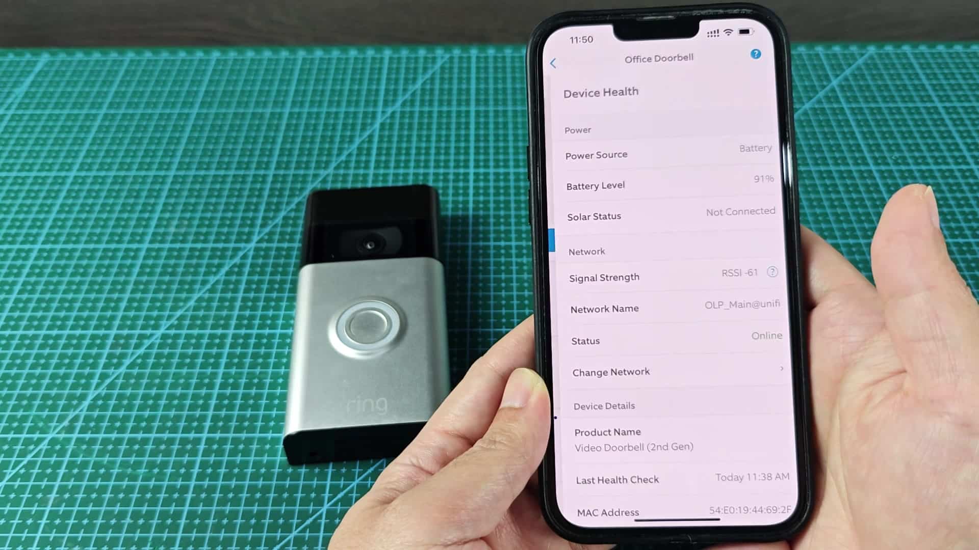 Device health page shows signal strength Device health page shows signal strength