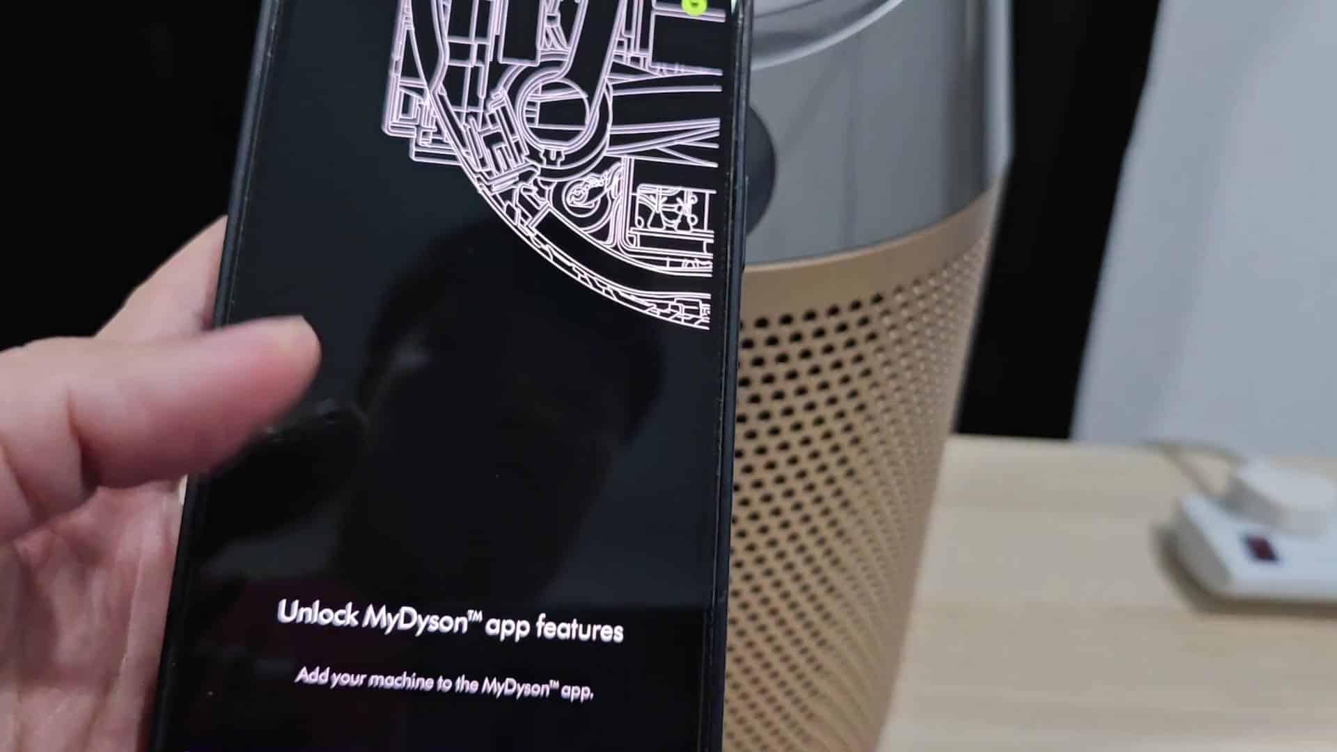Download and open the MyDyson app Download and open the MyDyson app
