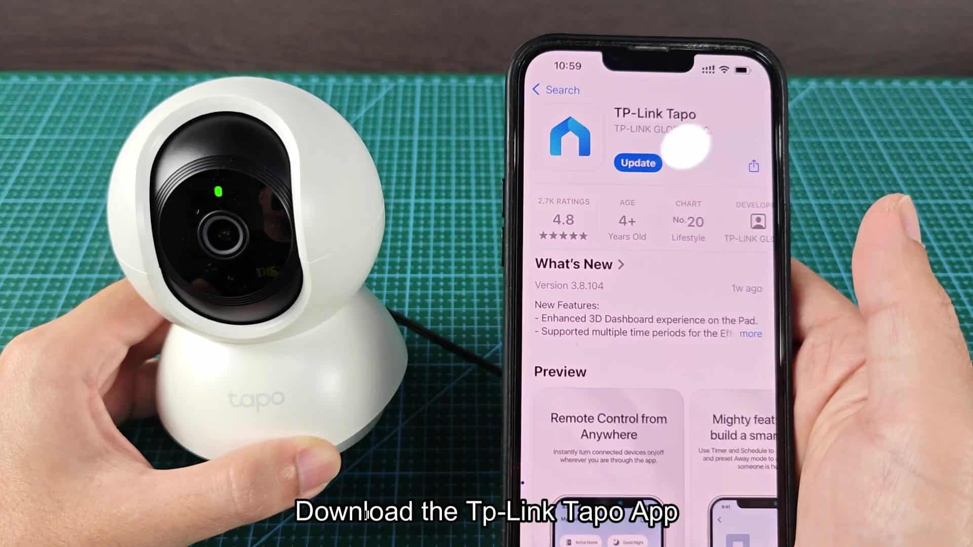 Download the TP-Link Tapo app Download the TP-Link Tapo app