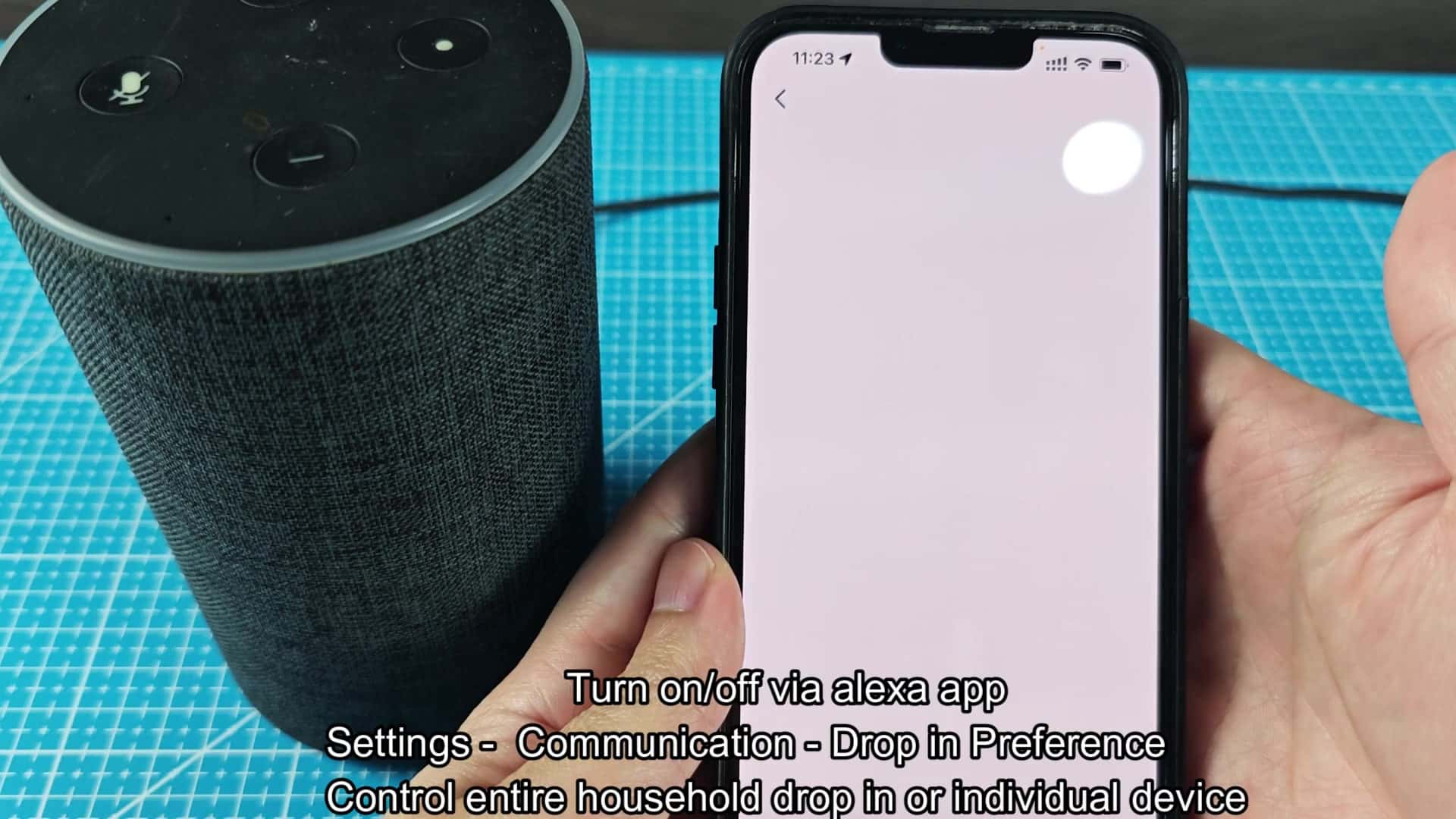 Drop In preference settings menu Drop In preference settings menu