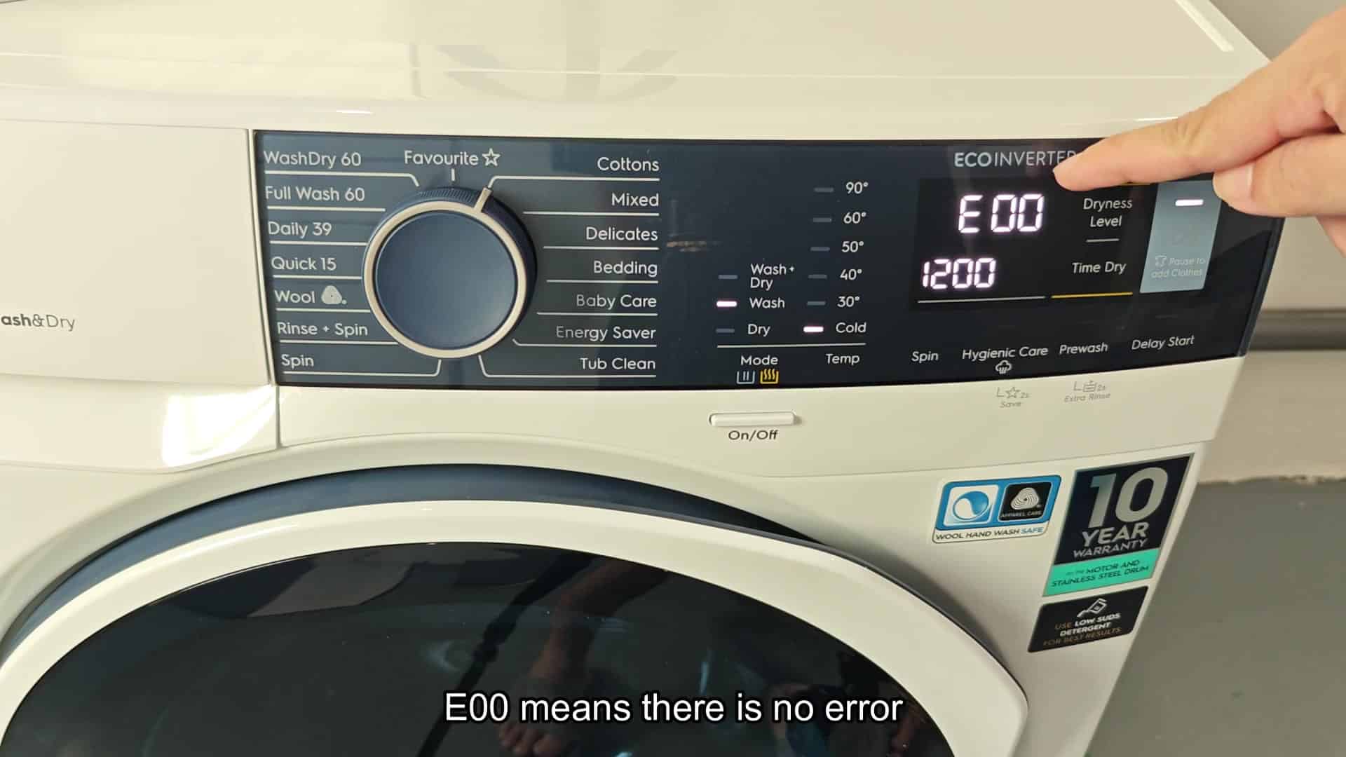 E00 means no error shown E00 means no error shown
