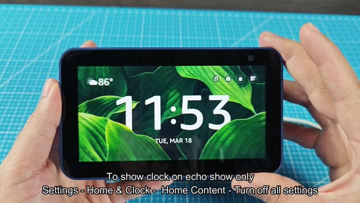 Echo Show 5 clock only display Echo Show 5 clock only display