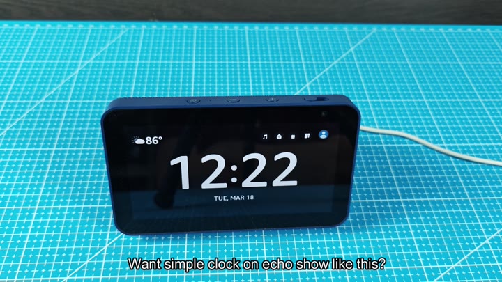 Echo Show minimalist clock display Echo Show minimalist clock display