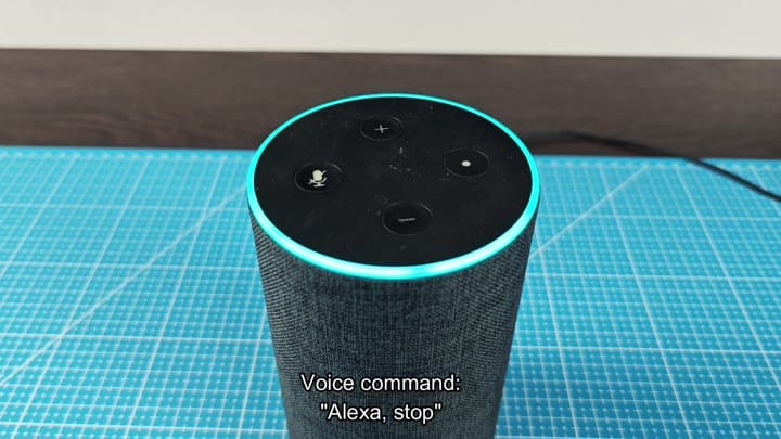 Echo speaker stopping mindfulness minute Echo speaker stopping mindfulness minute