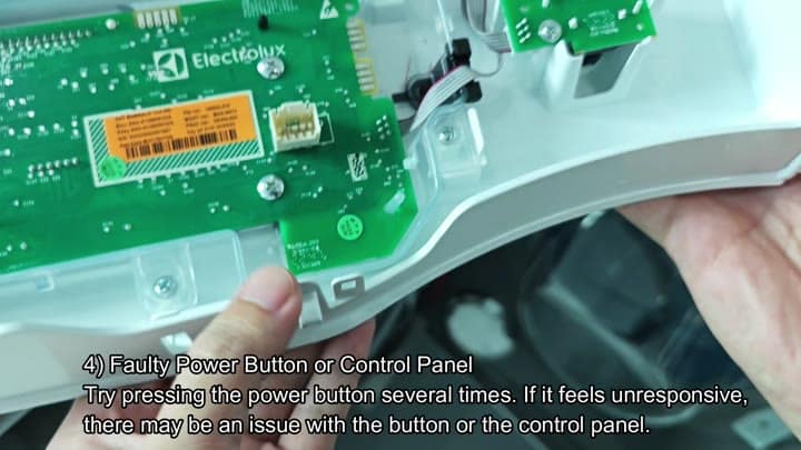 Electrolux internal circuit board inspection Electrolux internal circuit board inspection