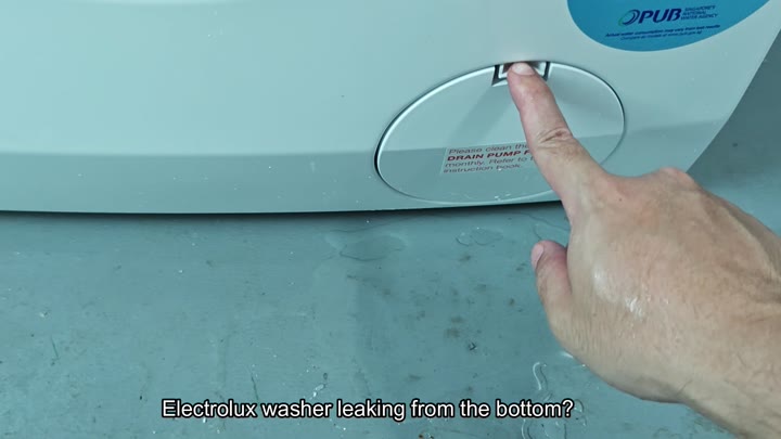 Electrolux washer drain pump filter access panel Electrolux washer drain pump filter access panel