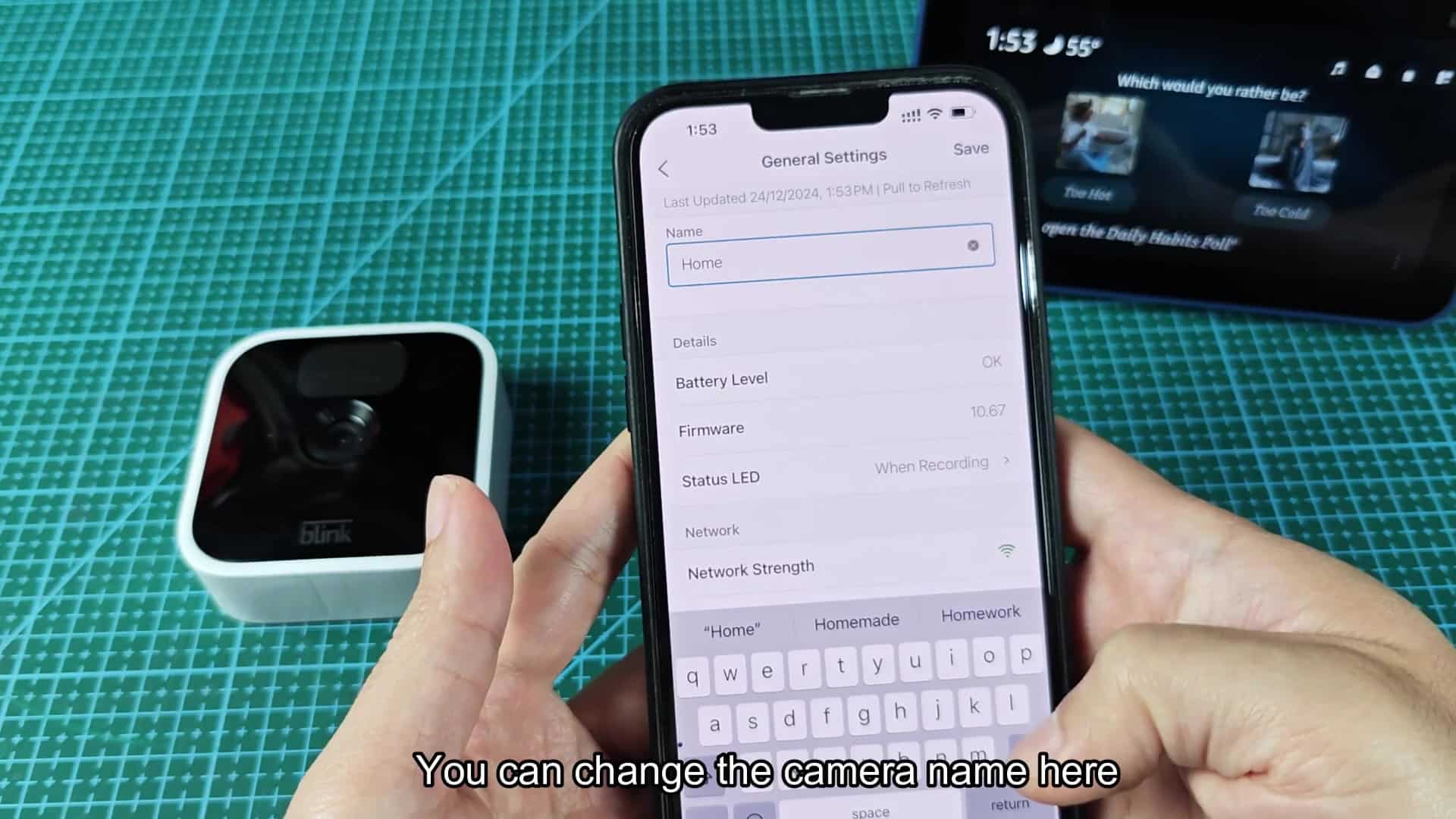 Enable Blink SmartHome skill in Alexa app Enable Blink SmartHome skill in Alexa app